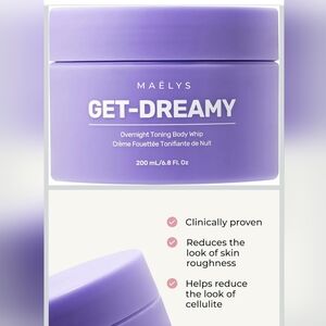 MAËLYS GET-DREAMY Set Of 2 6.8 Oz Overnight Body Toning Firming Whip NWT 13.6oz